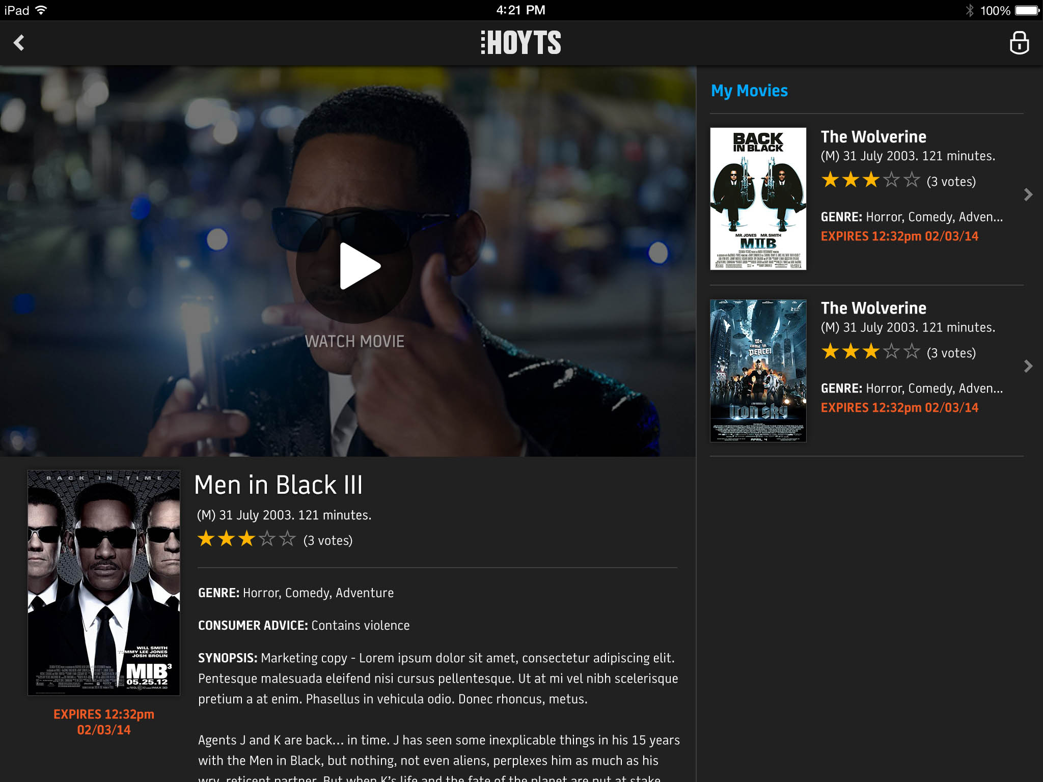 Hoyts Stream Applications